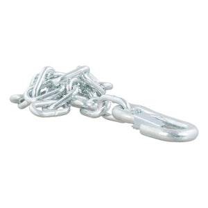 Curt 27in Safety Chain w/1 Snap Hook (5000lbs Clear Zinc)