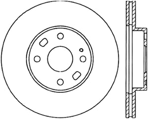 Centric 94-05 Mazda Miata MX-5 (Normal Suspension) Front CryoStop Rotor