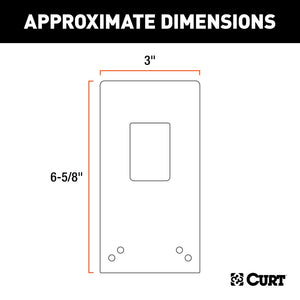 Curt Connector Bracket Mount for 7-Way Bracket (Packaged)