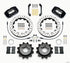 Wilwood Dynapro Radial Rear Kit 12.88in Drilled 2006-2007 Subaru WRX w/Lines