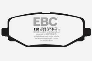 EBC 12+ Chrysler Town & Country 3.6 Yellowstuff Rear Brake Pads