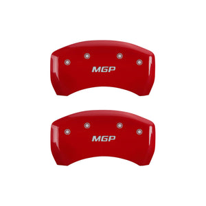 MGP 4 Caliper Covers Engraved Front & Rear MGP Yellow finish black ch