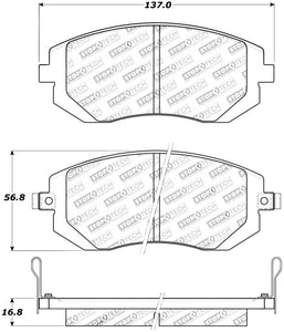 StopTech Street Touring 03-05 WRX/ 08 WRX Front Brake Pads