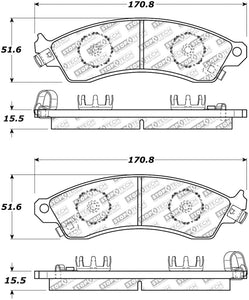 StopTech Street Select Brake Pads - Rear