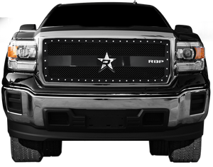 RBP RX-3 Series Studded Frame 1pc. Grille 15-17 GMC Sierra HD 2500/3500 - Black