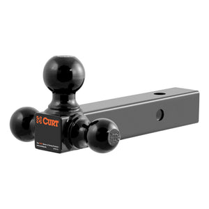 Curt Multi-Ball Mount (2in Hollow Shank 1-7/8in 2in & 2-5/16in Black Balls)