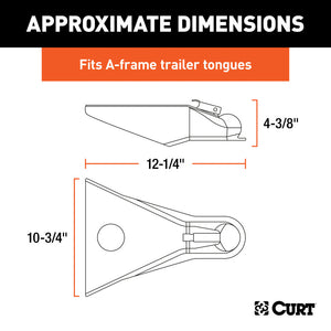 Curt 2-5/16in A-Frame Coupler w/Posi-Lock (10000lbs Black)