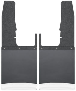 Husky Liners 09-16 Dodge Ram 1500/2500/3500 12in W Black Top SS Weight Kick Back Front Mud Flaps