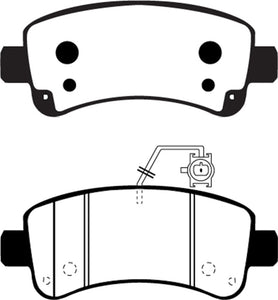 EBC 2014-2016 Ram Trucks Promaster 3.0L TD Yellowstuff Rear Brake Pads