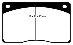 EBC 93-97 Aston Martin DB7 3.2 Supercharged Redstuff Front Brake Pads