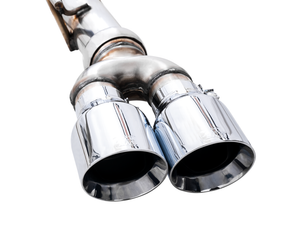 AWE Tuning 4th Gen GM 1500 6.2L 0FG Catback Split Rear Exit (w/ Bumper Cutouts) - Quad Chrome Tips