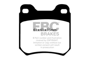 EBC 97-01 Cadillac Catera 3.0 Greenstuff Rear Brake Pads