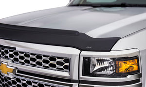 AVS 15-18 GMC Sierra 2500 (Excl. Induct Hood) Aeroskin II Textured Low Profile Hood Shield - Black