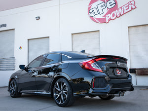 aFe Takeda 2.5in 304SS Cat-Back Exhaust System w/ Polished Tips 17-20 Honda Civic Si Sedan I4 1.5L