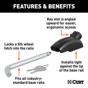 Curt 5th Wheel Hitch Lock (1/2in Diameter Pin)