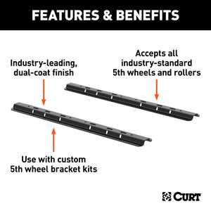 Curt Universal 5th Wheel Base Rail Kit