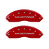 MGP 4 Caliper Covers Engraved Front Mustang Engraved Rear SN95/GT Red finish silver ch