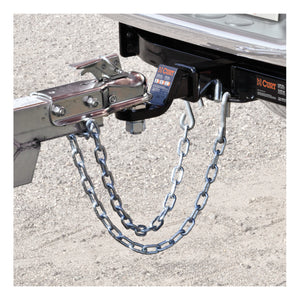 Curt 27in Safety Chain w/1 S-Hook (2000lbs Clear Zinc)