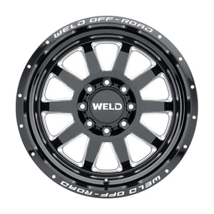 Weld Off-Road W102 20X9.0 Stealth 5X139.7 5X150 ET20 BS5.75 Gloss Black MIL 110.2