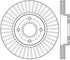 StopTech 2014 Ford Fiesta Right Front Disc Slotted Brake Rotor