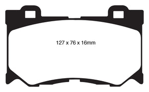 EBC 08-13 Infiniti FX50 5.0 Greenstuff Front Brake Pads