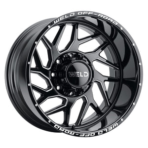 Weld Off-Road W117 20X9 Fulcrum 8X180 ET20 BS5.75 Gloss Black MIL 124.3