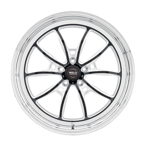 Weld S80 18x5 / 5x115 BP / 2.1in BS Black Wheel (High Pad) - Non-Beadlock