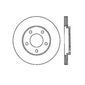 StopTech 05-14 Ford Mustang Cryo-Stop Rear PremiumRotor