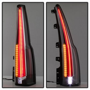 xTune GMC Yukon 15-17 LED Tail Lights (Escalade Style) - Black ALT-JH-GY15-2IN1LED-BK