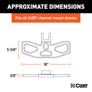 Curt Adjustable Channel Mount Hitch Step