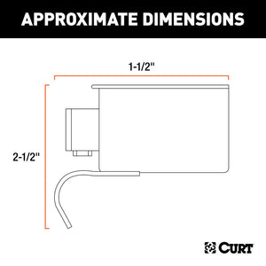 Curt 7-Way RV Blade Connector Plug (Trailer Side Diecast Metal)