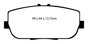 EBC 06-15 Mazda Miata MX5 2.0 Ultimax2 Rear Brake Pads