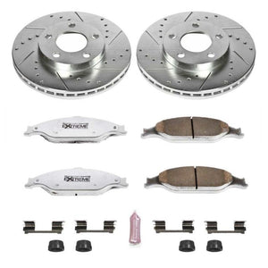 Power Stop 99-04 Ford Mustang Front Z26 Street Warrior Brake Kit