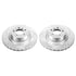 Power Stop 06-12 Land Rover Range Rover Front Evolution Drilled & Slotted Rotors - Pair
