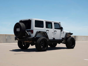 Road Armor 07-18 Jeep Wrangler JK Stealth Front Fender Flare Body Armor w/LED DRL - Tex Blk