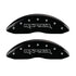 MGP 4 Caliper Covers Engraved Front & Rear Raptor Black finish silver ch