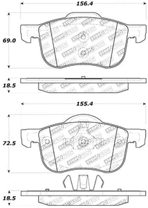 StopTech Performance 01-09 Volvo S60 / 99-06 S80 / 01-07 V70/V70R Front Brake Pads