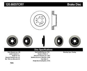 StopTech 05-10 GMC Sierra 1500 (w Rear Drum) / 07-09 GMC Yukon Front CRYO-STOP Rotor