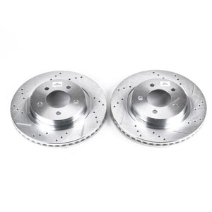 Power Stop 99-04 Chrysler 300M Front Evolution Drilled & Slotted Rotors - Pair