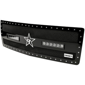 RBP RX-3 Midnight Edition Black LED Bar Grille (Studded) 14-15 Chevy Silverado 1500