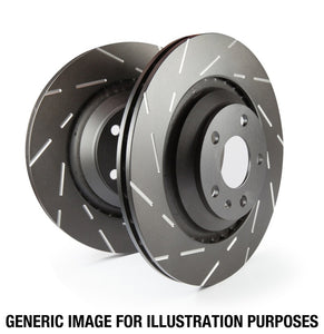 EBC 91-93 Volvo 740 2.3 (ABS) (Girling) USR Slotted Front Rotors