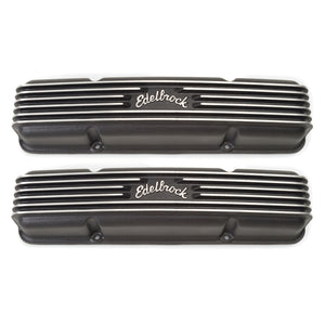 Edelbrock Valve Cover Classic Series Chevrolet 1959-1986 262-400 CI V8 Black