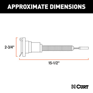 Curt Electrical Adapter (4-Way Flat Vehicle to 7-Way RV Blade Trailer)