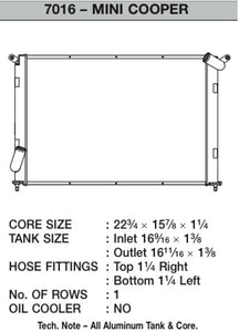 CSF 02-06 Mini Cooper S R53 Manual Radiator