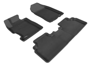 3D MAXpider 2006-2011 Honda Civic Sedan Kagu 1st & 2nd Row Floormats - Black