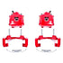 Power Stop 2000 BMW 323Ci Rear Red Calipers w/Brackets - Pair