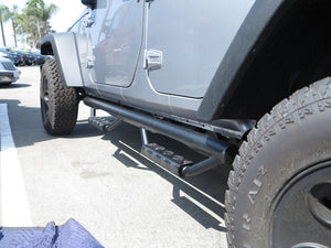 RBP RX-7 Step Bars 07-17 Jeep Wrangler JK (4-Door) - Black