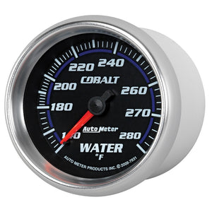 Autometer Cobalt 66.7mm 140-280 degree F. Water Temprature  Gauge