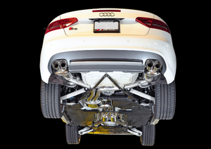 AWE Tuning Audi B8 / B8.5 S5 Cabrio Touring Edition Exhaust - Non-Resonated - Chrome Silver Tips