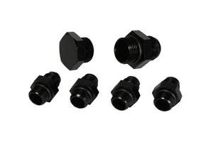 Aeromotive A4 Regulator Fitting Kit (for two (2) carbs) (4) AN-06/(1) AN-10/(1) AN-10 Plug)